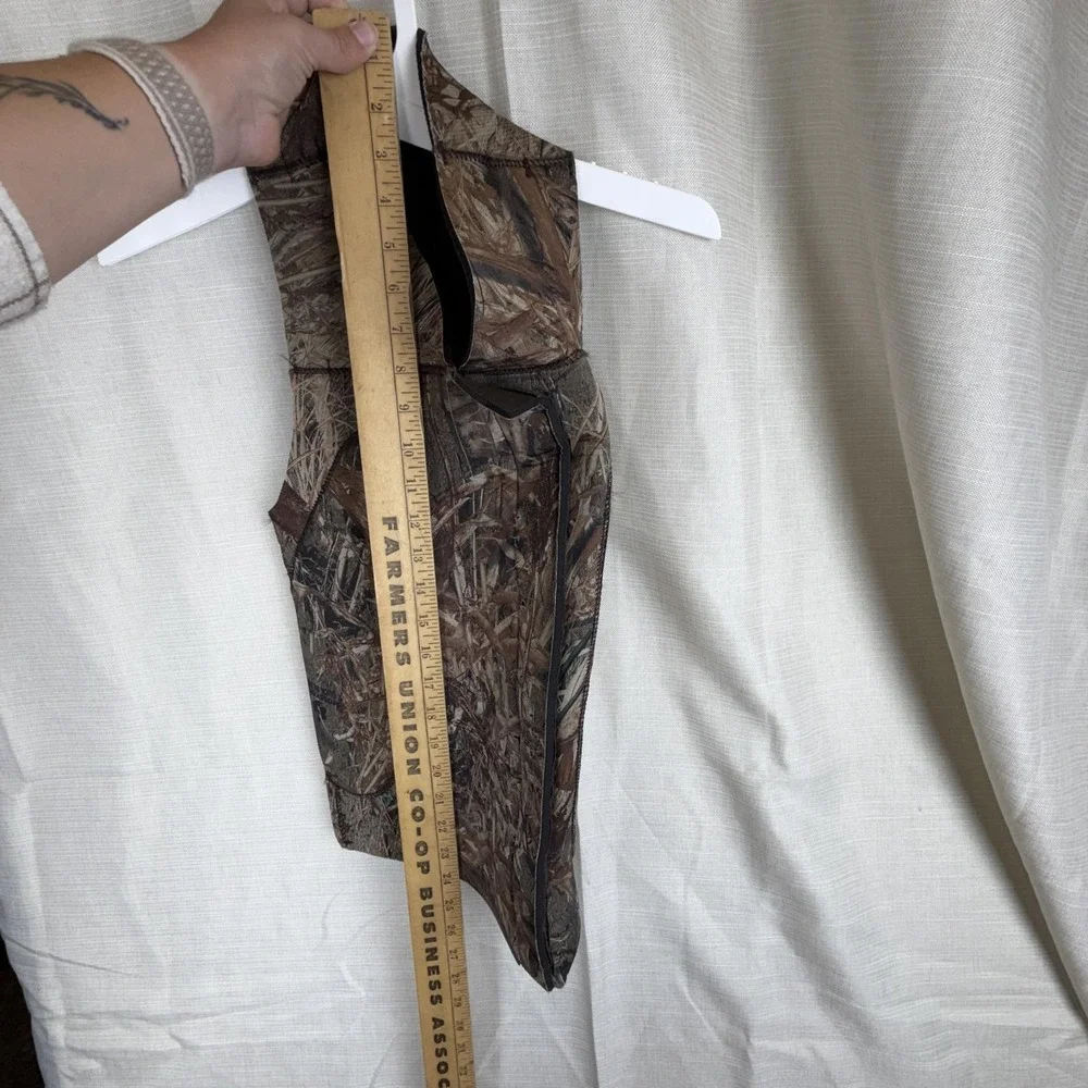 Cabela's Dog Hunting Vest Neoprene Brown Camo Mossy Oak Pet Jacket Warm